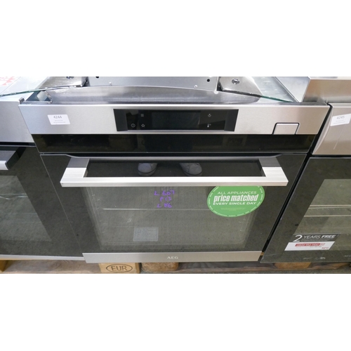 4244 - An AEG stainless steel single Pyrolytic oven with Steamcrisp  (607-86) *This lot is subject to VAT