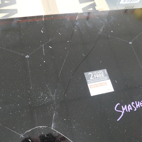 4253 - An AEG induction 4 zone hob with Senseboil, an AEG 5 ring cooker hob (missing parts both damaged) (6... 