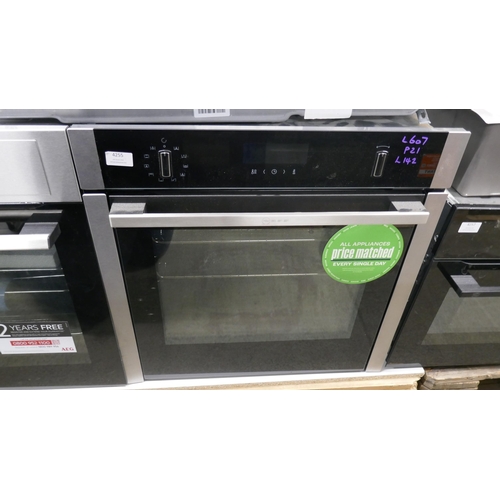 4255 - A NEFF Slide & Hide single pyrolytic oven  (607-142) *This lot is subject to VAT