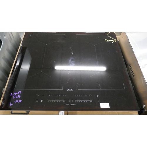 4279 - An AEG hob, a Zanussi hob (607-194,235)(Both damaged) *This lot is subject to VAT