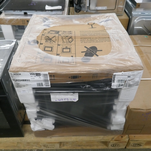 4283 - A Bosch Series 4 black built-in single oven with added steam  (607-41) *This lot is subject to VAT