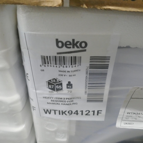 4356 - A Beko integrated washing machine (9kg) (607-20) *This lot is subject to VAT