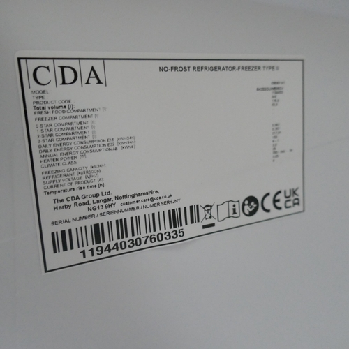 4399 - A CDA 60/40 fridge freezer (607-252) *This lot is subject to VAT