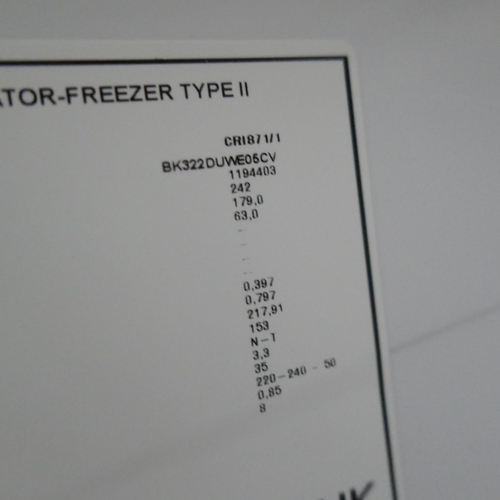 4399 - A CDA 60/40 fridge freezer (607-252) *This lot is subject to VAT