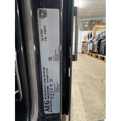 4244 - An AEG stainless steel single Pyrolytic oven with Steamcrisp  (607-86) *This lot is subject to VAT