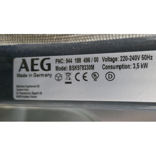 4275 - An AEG single multi-function oven (607-148)(Door requires attention) *This lot is subject to VAT