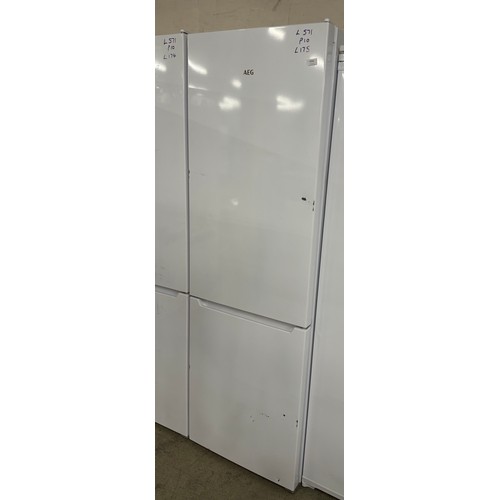 4263 - AEG freestanding 70/30 fridge freezer (low frost) (571-175)(Transit damaged) *This lot is subject to... 