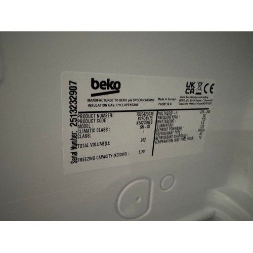 4266 - Beko 70/30 integrated fridge freezer - frost free (571-202) *This lot is subject to VAT