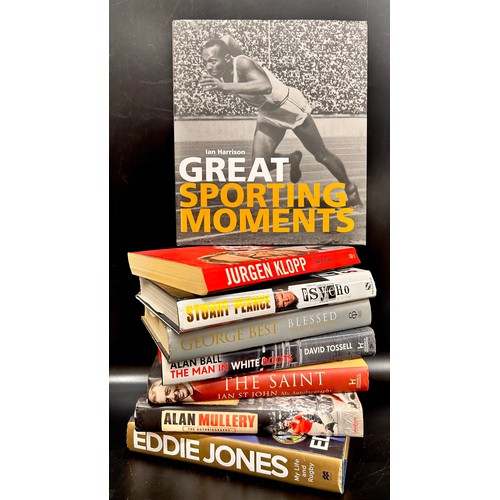 2076 - A collection of sporting books including autobiography