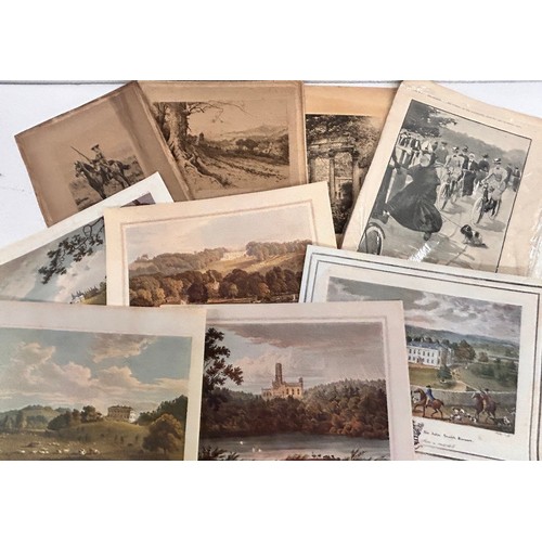 2081 - A collection of mounted collectors cards, classic cars, tractors, etc., also some ephemera including... 