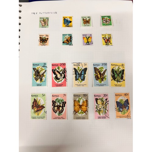 2088 - Stamps; Kenya, Uganda and Tanganyika stamps, mint and used collection in four albums for early KUT, ... 