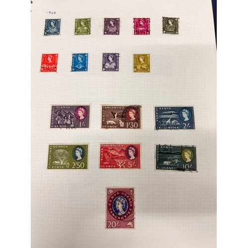 2088 - Stamps; Kenya, Uganda and Tanganyika stamps, mint and used collection in four albums for early KUT, ... 