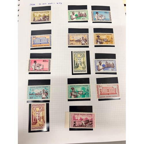 2088 - Stamps; Kenya, Uganda and Tanganyika stamps, mint and used collection in four albums for early KUT, ... 