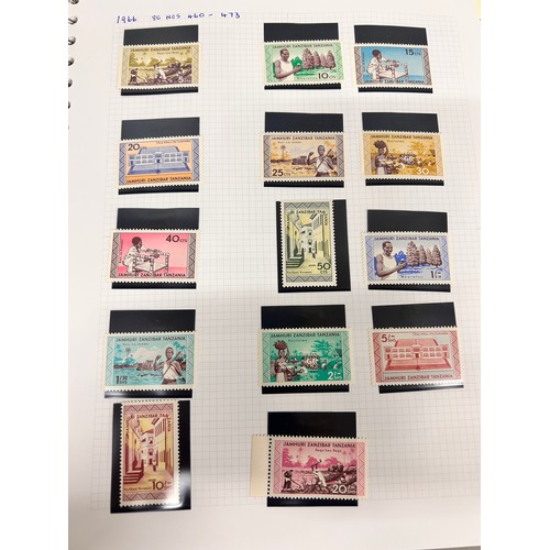 2088 - Stamps; Kenya, Uganda and Tanganyika stamps, mint and used collection in four albums for early KUT, ... 