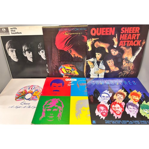 2091 - A collection of forty-two LP records to include With The Beatles, Queen, Thin Lizzy, Ultravox, Duran... 