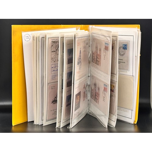 2113 - Stamps; India and area stamps in large binder housing a range of covers and stamps all with a themat... 