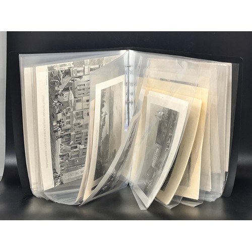 2115 - A collection of over 120 collotype prints (very fine in definition) in black and white covering topi... 