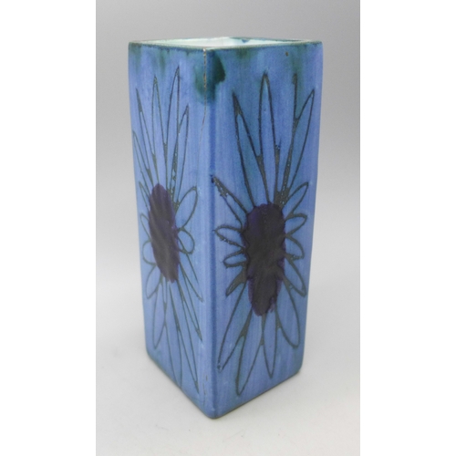 2022 - A small Troika pottery vase, 11.5cm, a/f, cracked