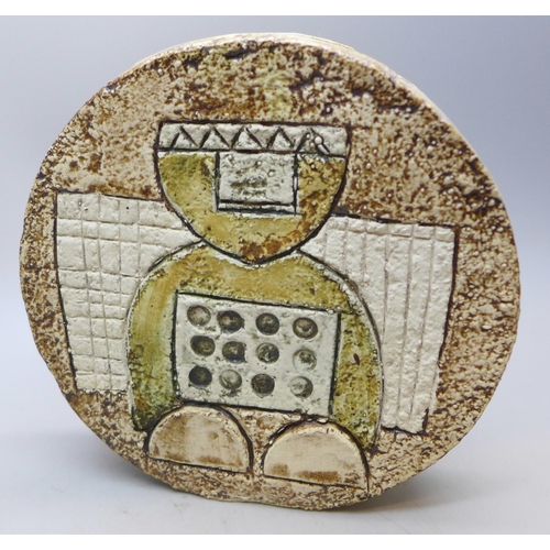 2024 - A Troika pottery moon vase, Anne Jones, 11.5cm