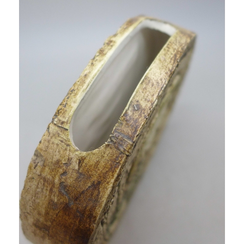 2024 - A Troika pottery moon vase, Anne Jones, 11.5cm
