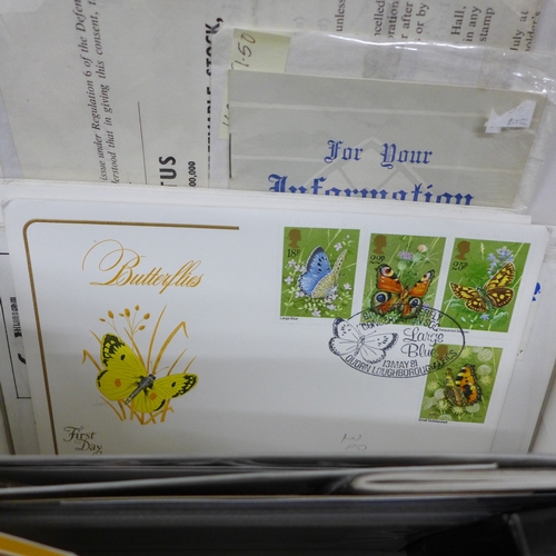 2036 - A box of Leicester related postcards and ephemera