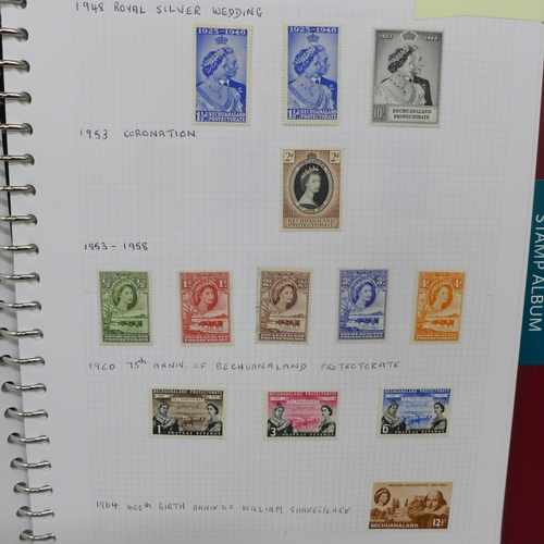 2064 - Stamps; Bechuanaland/Botswana stamps, mint and used from 1885 through to around 2004, slightly remai... 