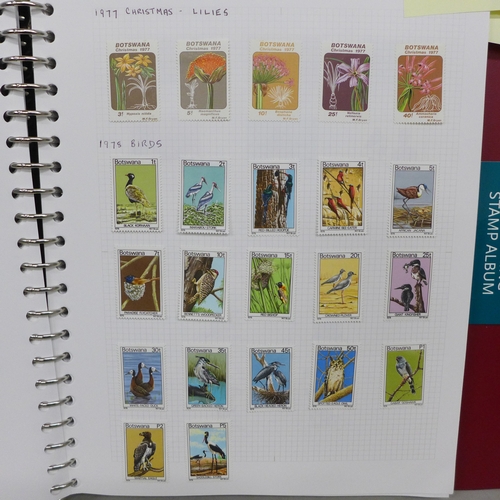 2064 - Stamps; Bechuanaland/Botswana stamps, mint and used from 1885 through to around 2004, slightly remai... 