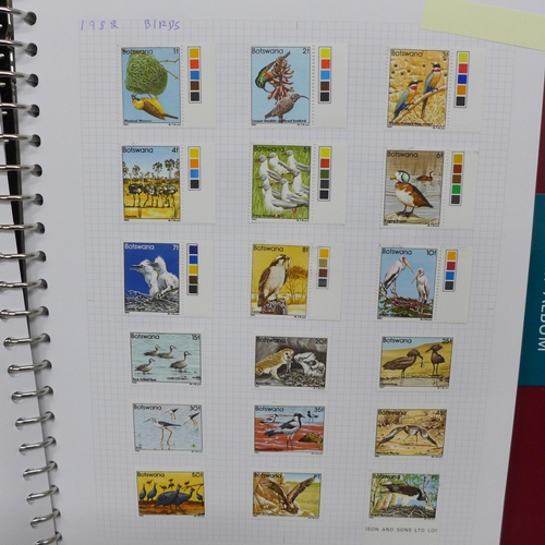 2064 - Stamps; Bechuanaland/Botswana stamps, mint and used from 1885 through to around 2004, slightly remai... 