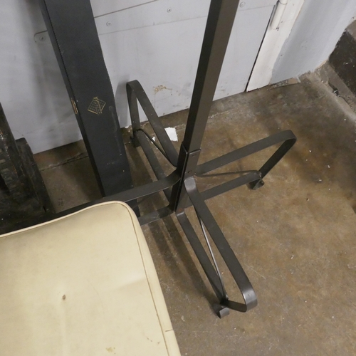 A quantity of assorted items including stool, coat rack, decorative ...