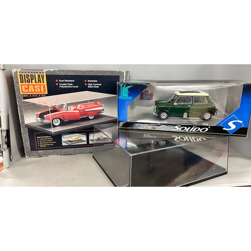 2099 - A Solido Prestige 1:16 scale model Mini Cooper S, boxed, with collectors book and an AMT Ertl Presti... 