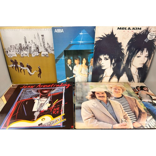 2108 - A collection of eighteen vinyl LPs including, Stevie Wonder, Fleetwood Mac, The Police, etc.