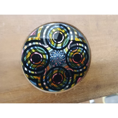 2199 - A large 19th Century wooden and brass magic lantern with three boxes of slides including humour, map... 