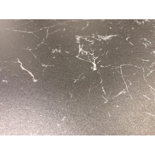 3082 - An Apollo printed black glass dining table *This lot is subject to VAT