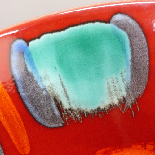 2001 - A Poole pottery Volcano charger, 40.5cm