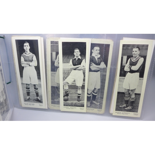2021 - A set of 'Topical Times Footballers', 63 in total, 5 x 12cm