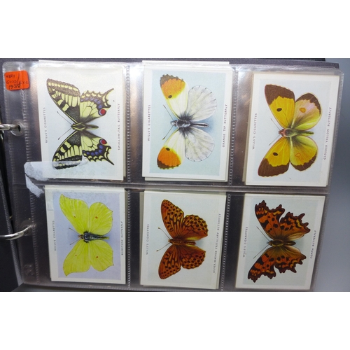 2043 - Cigarette cards; an album containing ten complete sets of Will's cigarette cards, includes Associati... 