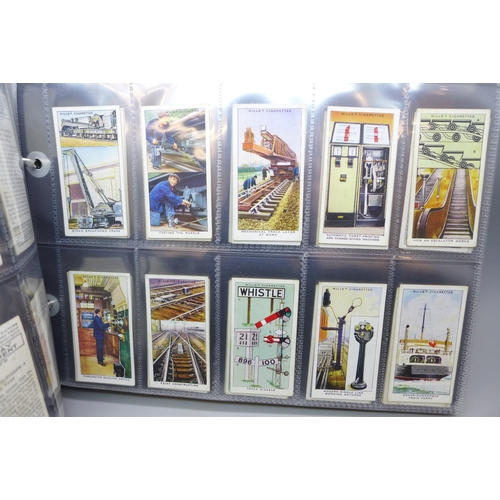 2043 - Cigarette cards; an album containing ten complete sets of Will's cigarette cards, includes Associati... 