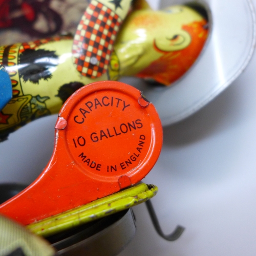 2049 - A vintage tin-plate toy, Yipee-I-Aaay, Rodeo Jo, made in England, box a/f