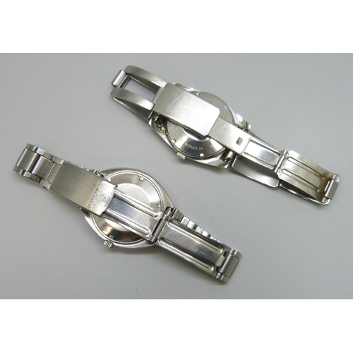 A gentleman's stainless steel Election Automatic wristwatch, and a ...