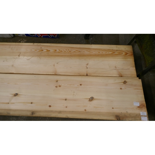 5211 - Thirteen 3600 x 290 x 28mm planed all round pine boards
