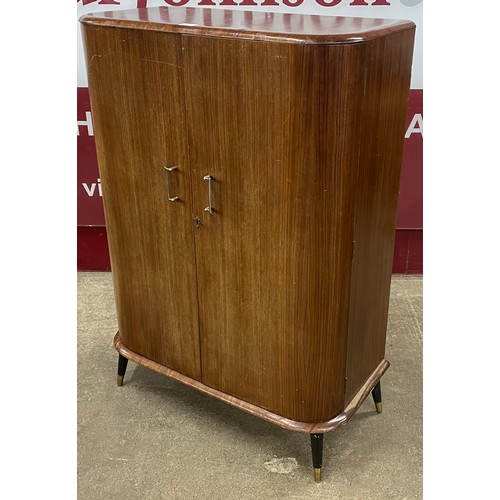 101 - A tola wood fitted cocktail cabinet
