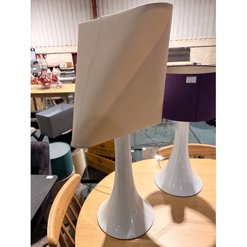 3085 - An assortment of table lamps with various shades