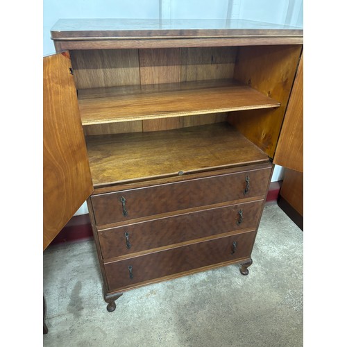 146 - A Queen Anne style mahogany tallboy