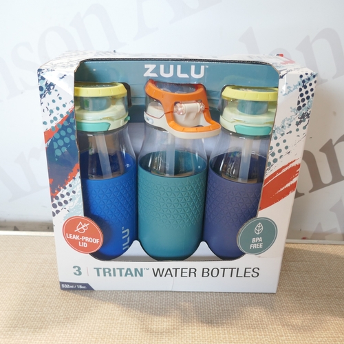 6029 - A Flash Speedmop, three Zulu water bottles and a Thermoflask stainless steel water bottle (376-57,65... 