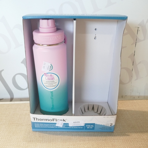 6029 - A Flash Speedmop, three Zulu water bottles and a Thermoflask stainless steel water bottle (376-57,65... 