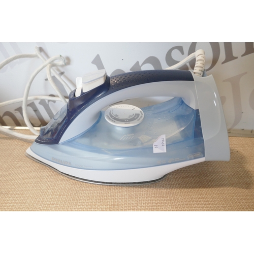 6030 - A Philips steam iron (376-89) *This lot is subject to VAT