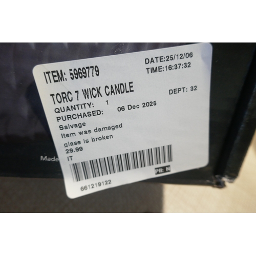 6044 - A Torc 7 wick candle,  (377-117,150) *This lot is subject to VAT