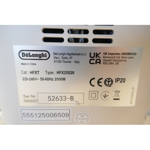 6051 - A Delonghi ceramic fan heater with remote, (376-401) *This lot is subject to VAT