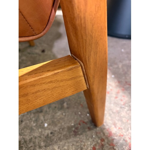 3070A - A brown leather Humber armchair, original RRP £299.99 + VAT (377-102) *This lot is subject to VAT