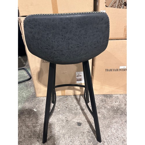 3073A - A pair of black Antico bar stools (619-45) *This lot is subject to VAT